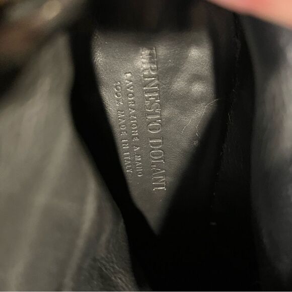 Ernesto Dolani Soft Gray Leather Back Zip Italian Designer Booties Women 39.5 - Picture 7 of 9